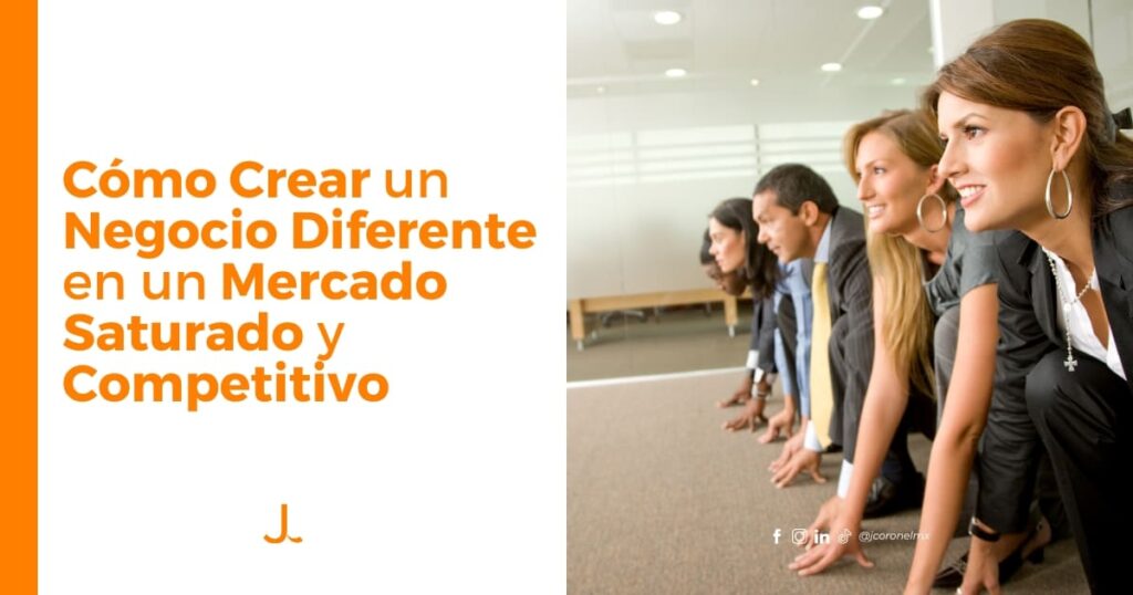 Personas en posición de inicio de carrera, representando la competencia en un mercado saturado.