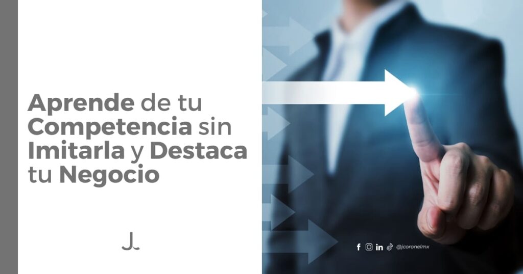 Persona señalando una flecha digital como símbolo de crecimiento y estrategia de diferenciación en negocios.