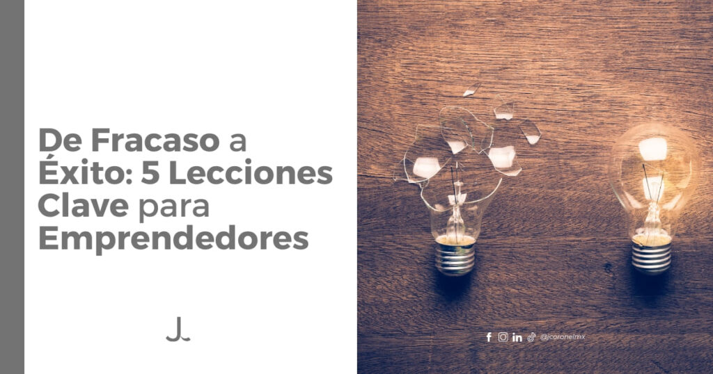 foco roto y foco encendido representan el camino del fracaso al éxito en los negocios