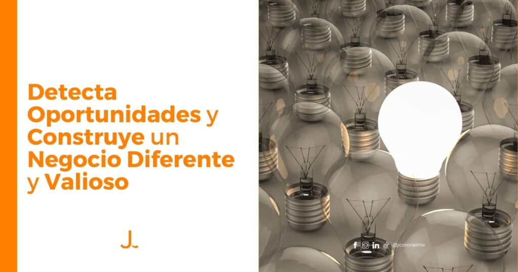 Bombilla encendida entre muchas apagadas, simbolizando una idea diferente y valiosa en un entorno saturado.