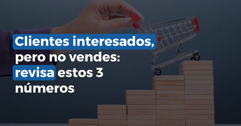 Carrito de compras subiendo escalones para representar clientes interesados, ventas detenidas y diagnóstico de conversión.